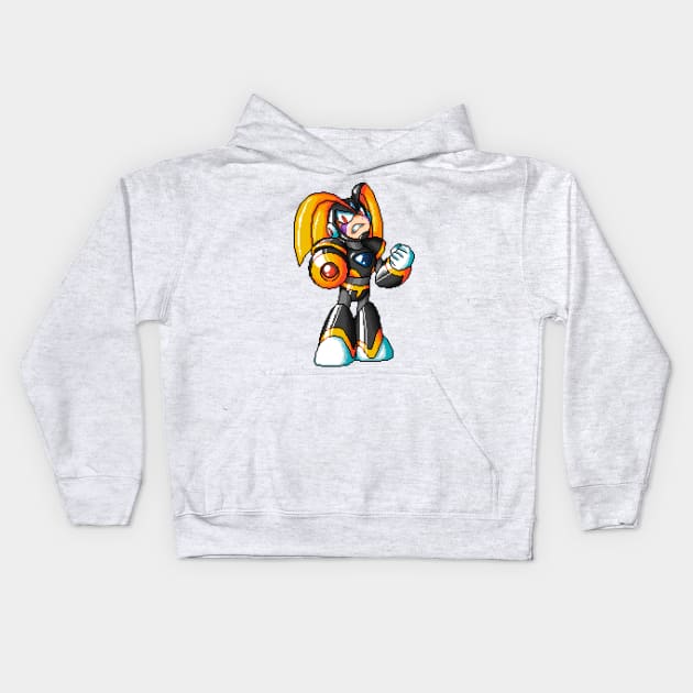 Pixelart Bass Kids Hoodie by maverickmichi